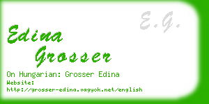 edina grosser business card